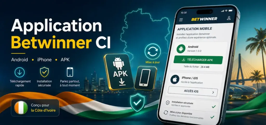 Comment télécharger l'application Betwinner en Côte d'Ivoire